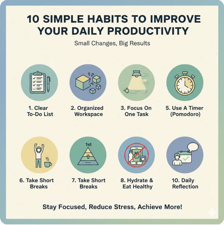 10 Simple Habits to Improve Your Daily Productivity Sewasew